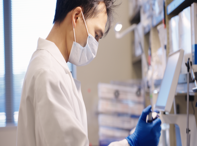 Jiaxing Chen, a bioinformatics and genomics doctoral student at Penn State College of Medicine and Penn State Huck Institutes of the Life Sciences, is part of the Penn State research team to create the first protein-based nano-computing agent that functions as a circuit. Credit: Penn State Huck Institutes of the Life Sciences / Penn State. Creative Commons