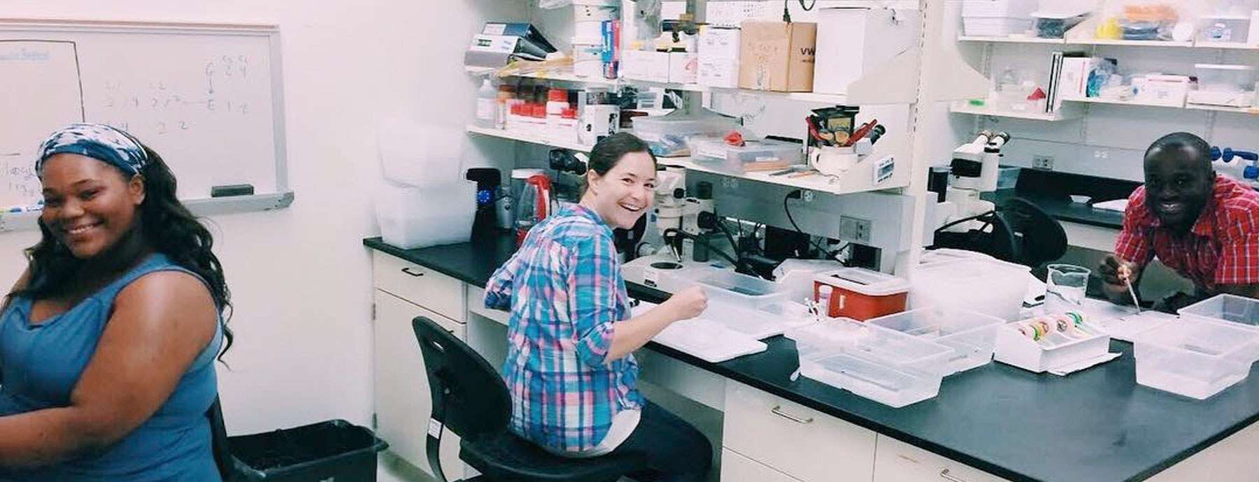women in lab