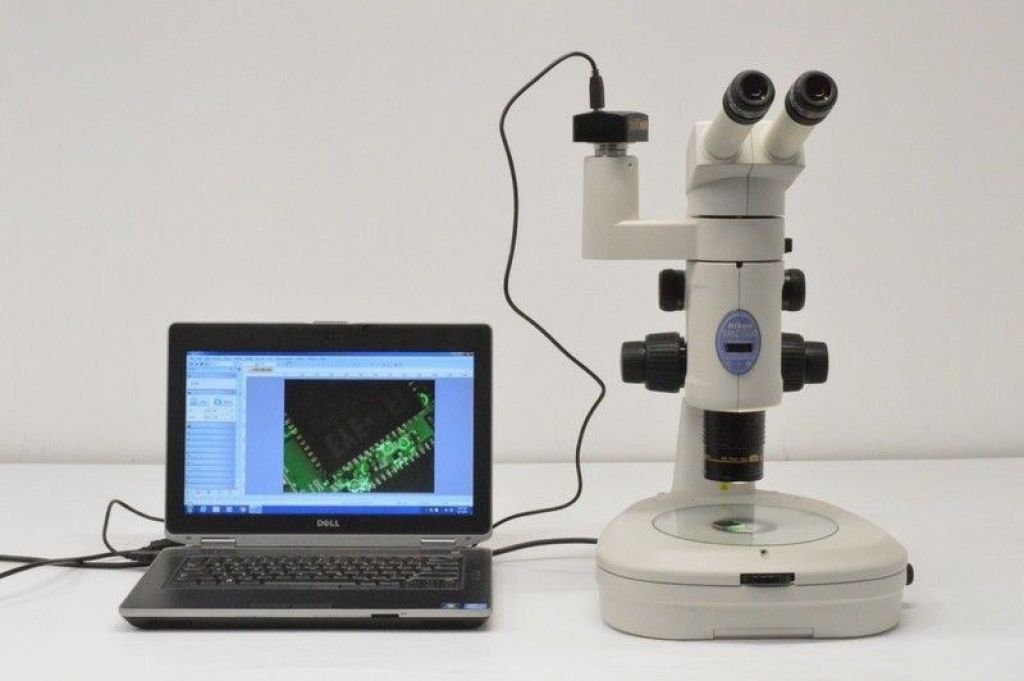 Nikon SMZ1500 Stereo-Microscope and digital camera