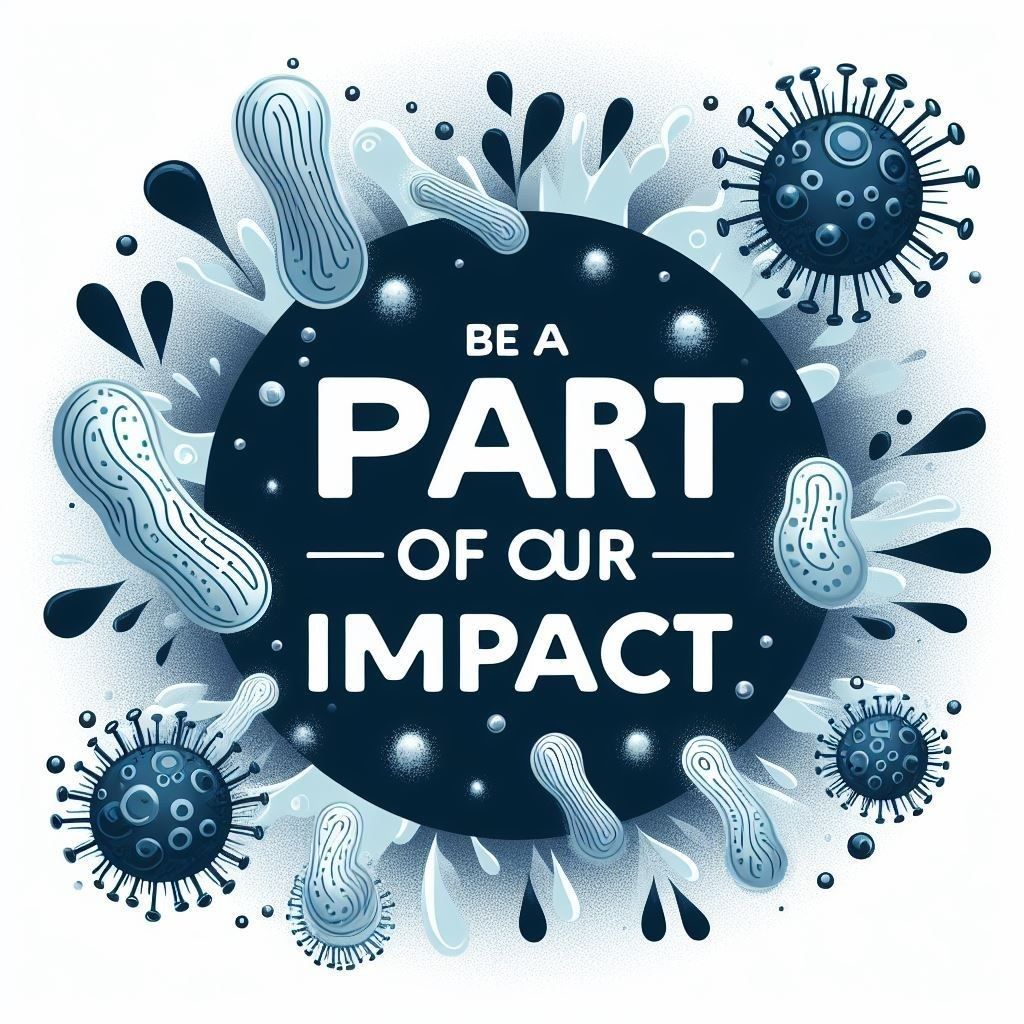 Microbiome Center graphic reading "Be a part of our impact"
