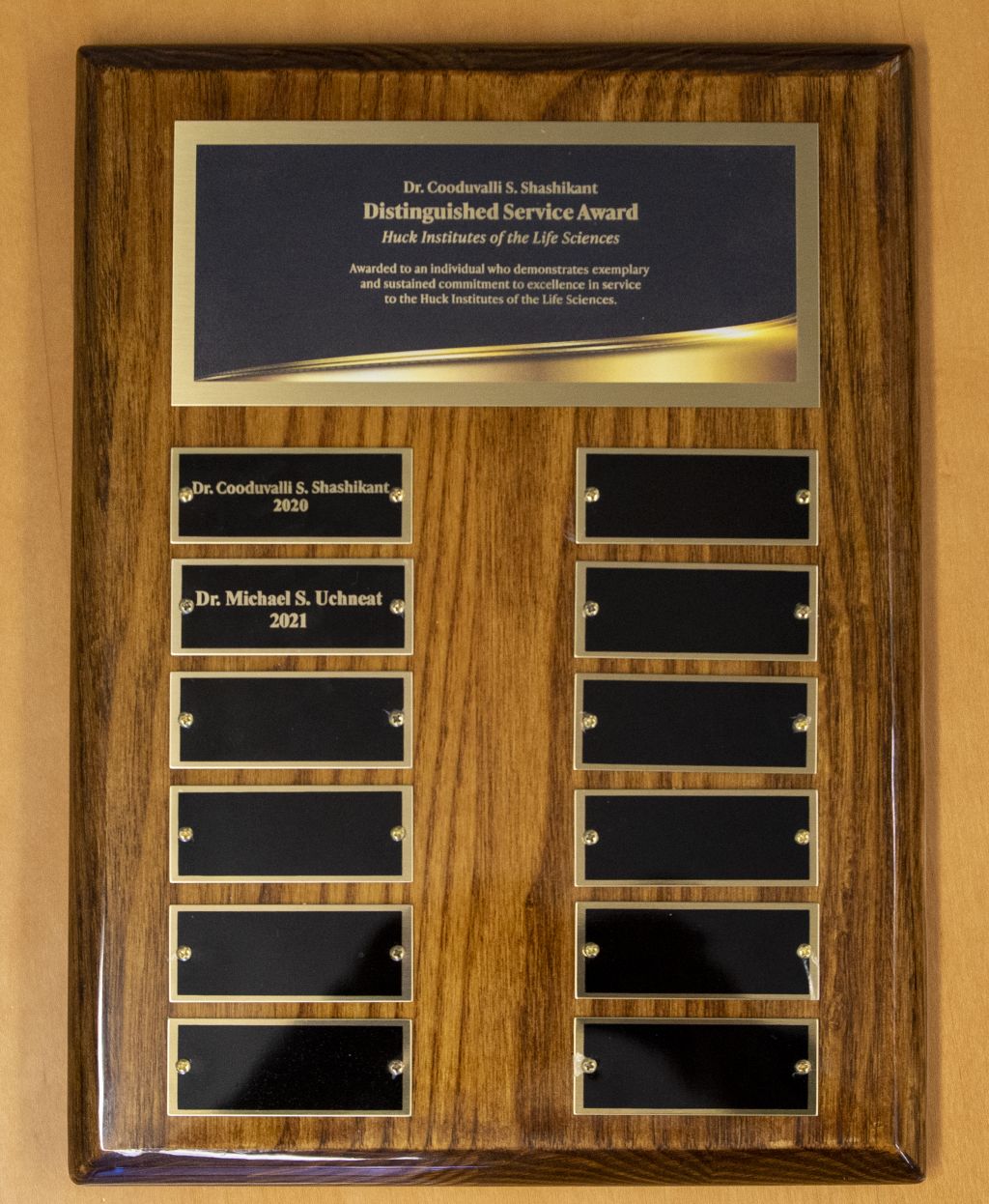 Shashikant Award Plaque