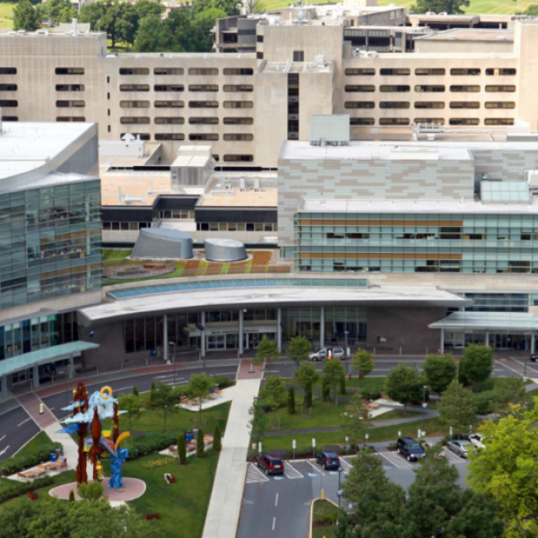 aerial photo of Penn State Health Milton S. Hershey Medical Center