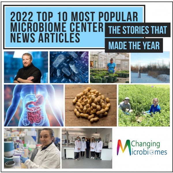 Microbiome Center 2022 News Collage