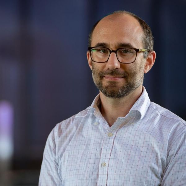 Patrick Drew, professor of engineering science and mechanics and an associate director of the Huck Institutes, was inducted into the 2024 class of fellows for the American Institute for Medical and Biological Engineering. Credit: Kelby Hochreither/ Penn State. All Rights Reserved.