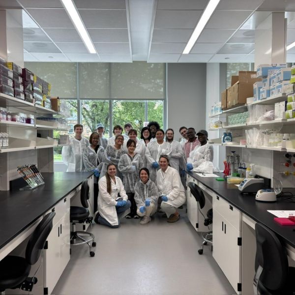 ARISE students in the genetics and microbiome module learn how to extract, amplify and assess DNA quality in the the Department of Anthropology's new laboratory in the Susan Welch Liberal Arts Building. Credit: Penn State Department of Anthropology. All Rights Reserved.