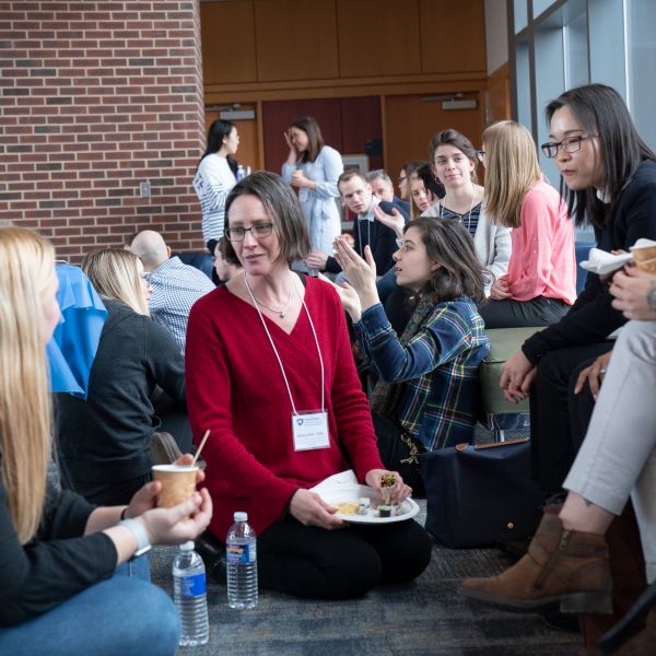 Dr. Melissa Rolls with current and prospective graduate students