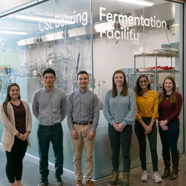 CSL Behring Scholarship Recipients (left to right) Nicole Guise, Yihao Lin, Matthew Aronson, Morgan Roggenbaum, Hinkal Patel, Brianna Frederick.